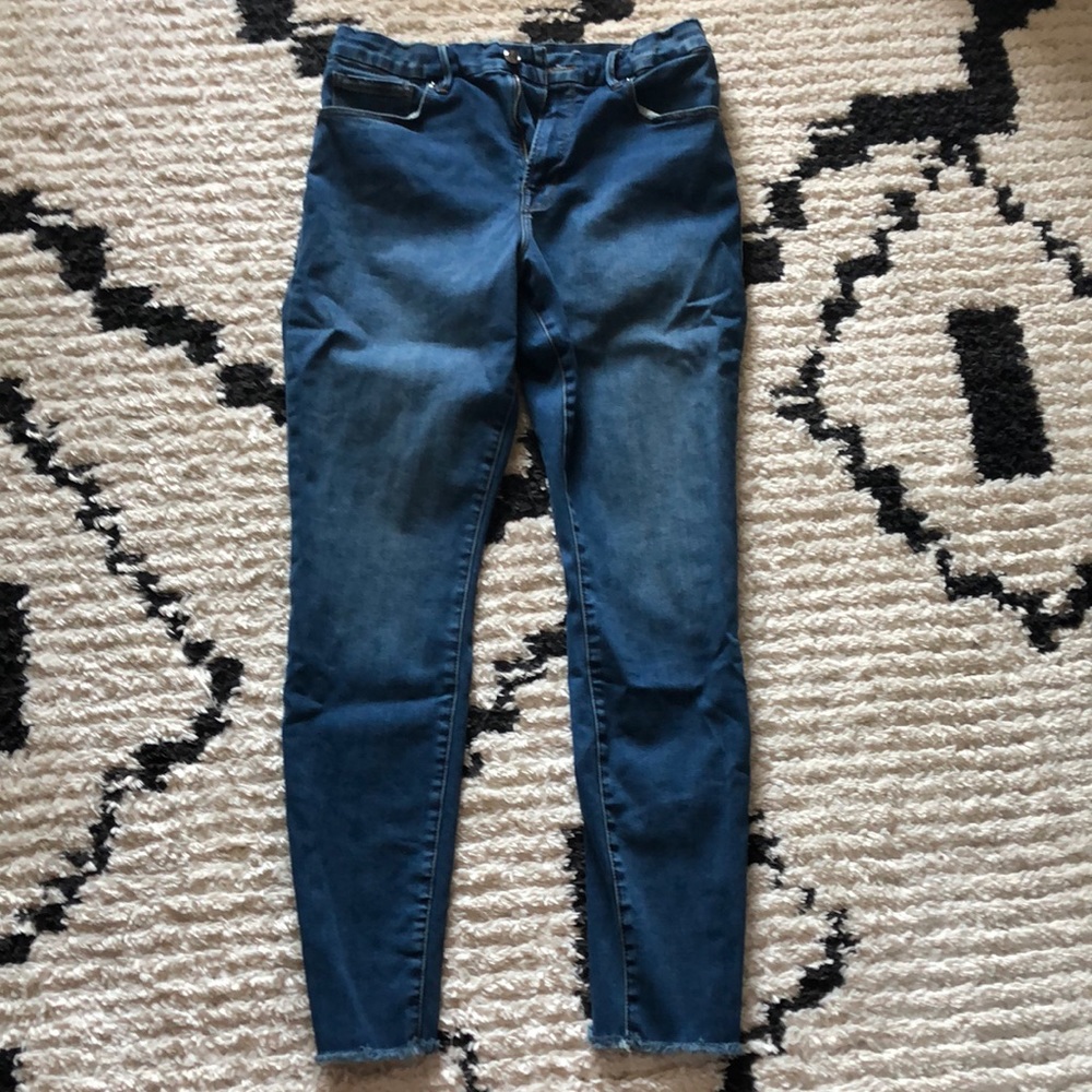Good American Medium Wash Skinny Jean Sz 14